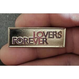 Nice Lovers Forever Gold Tone Pin.